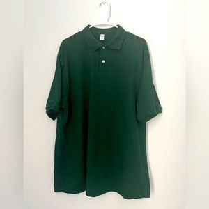 Mens Jerzees Hunter Green Polo Shirt Size Extra Large